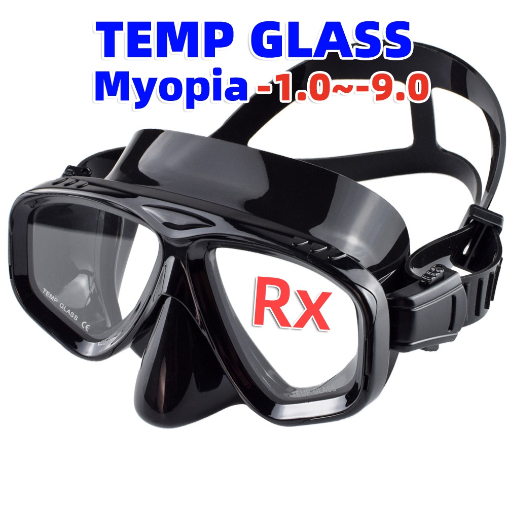 Diving Mask Tempered Glass Optical - Masque de plongée optique pour myopie,