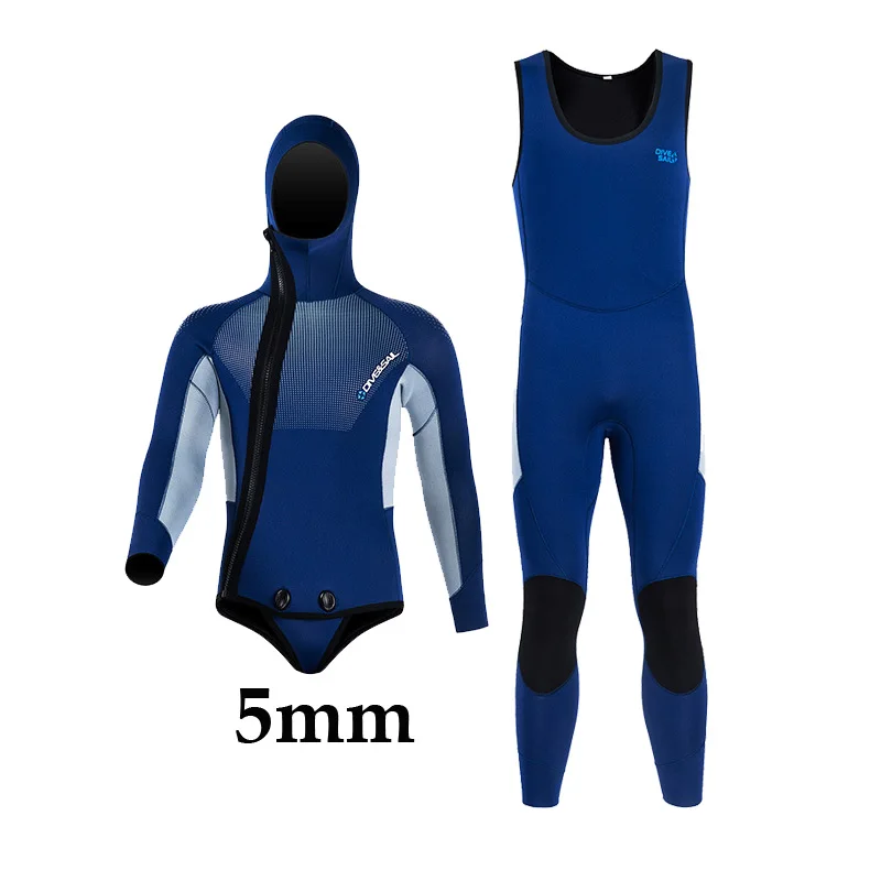 Combinaison de pêche sous-mari - Scuba Diving Wetsuit 5Mm Neoprene avis et prix