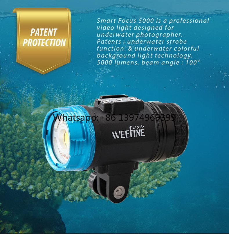 WEEFINE WF082 Smart Focus 5000 - Dive Flashlight 5000 Lumens Underwater avis et prix